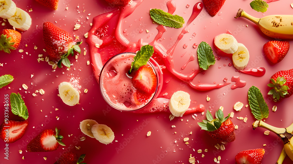 fruits and vegetables splashing in a graphic advertising background. fruits and vegetables splashing in a graphic advertising background.