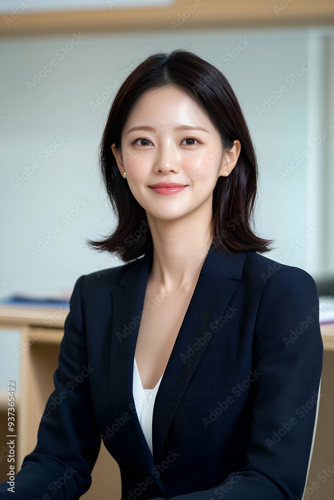 Portrait of a Smiling Young Professional Woman at Work in an Office Environment Portrait of a Smiling Young Professional Woman at Work in an Office Environment