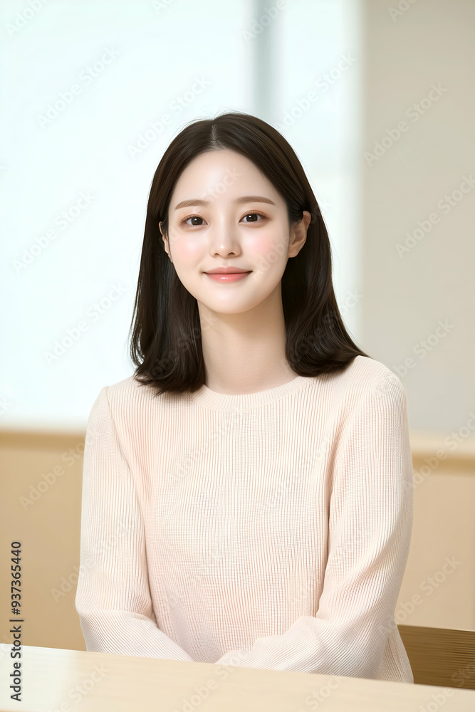 Portrait of a Smiling Young Professional Woman at Work in an Office Environment Portrait of a Smiling Young Professional Woman at Work in an Office Environment