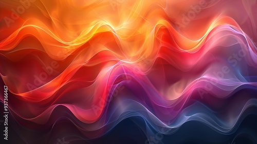 Dynamic Fusion - Modern Abstract Background with Vibrant Colors and Shapes for Contemporary Designs