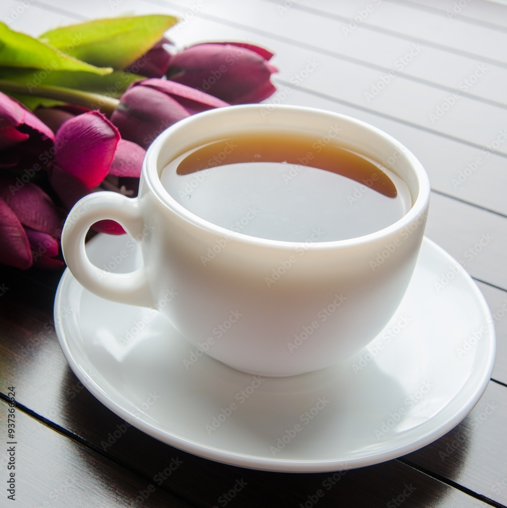 Cup of tea in catering concept Cup of tea in catering concept