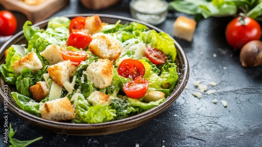 Salad on table. Salad on table.