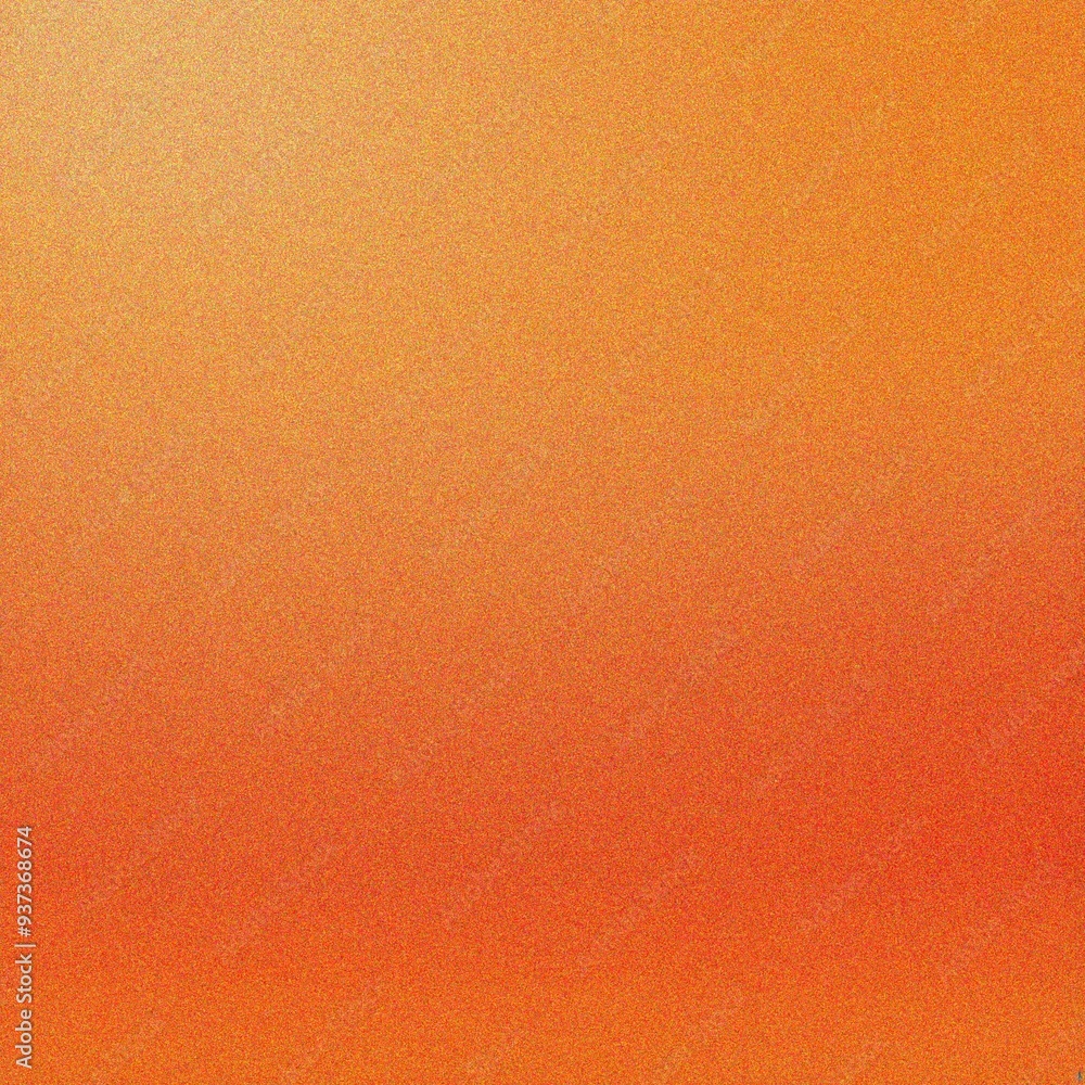 Naklejka premium Orange color grainy noisy color gradient background, texture effect, poster header banner design backdrop 