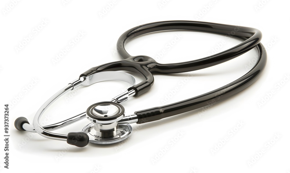 medical stethoscope isolated on white background. medical stethoscope isolated on white background.