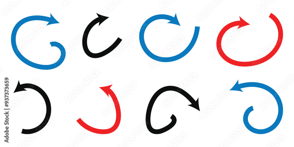 Abstract perspective line stripes with dimensional effect arrow. long arrow. Curve Arrow vector icon set. Eps 10. Abstract perspective line stripes with dimensional effect arrow. long arrow. Curve Arrow vector icon set. Eps 10.