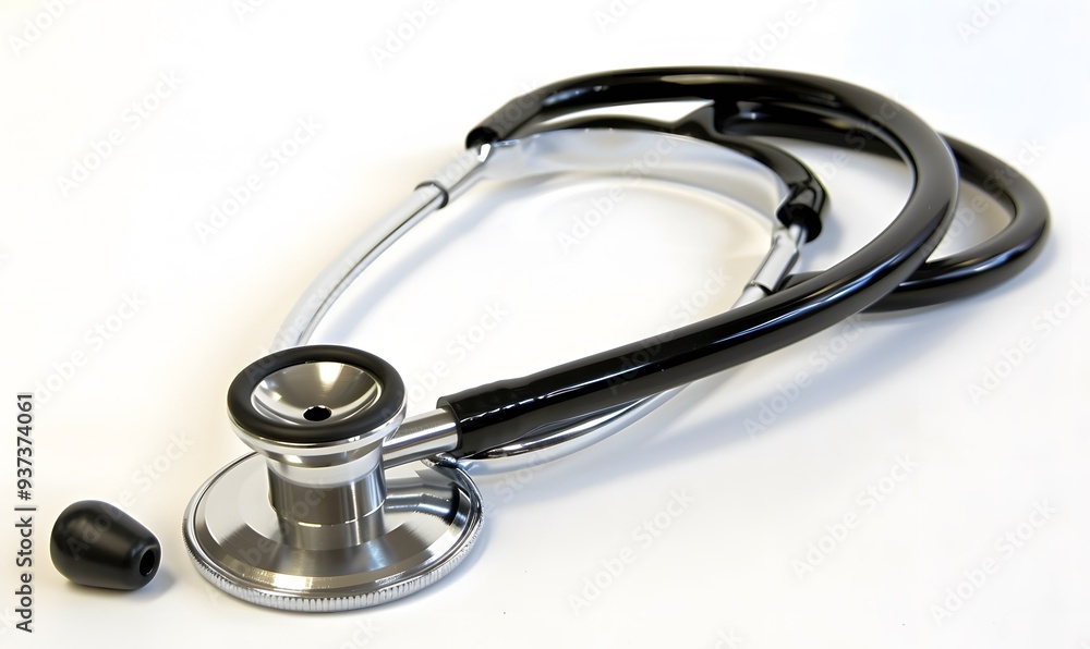 medical stethoscope isolated on white background. medical stethoscope isolated on white background.