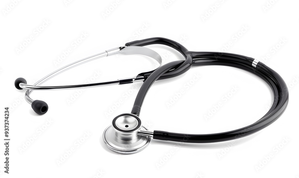 medical stethoscope isolated on white background. medical stethoscope isolated on white background.