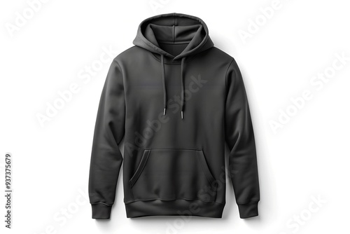 black hoodie isolated white background