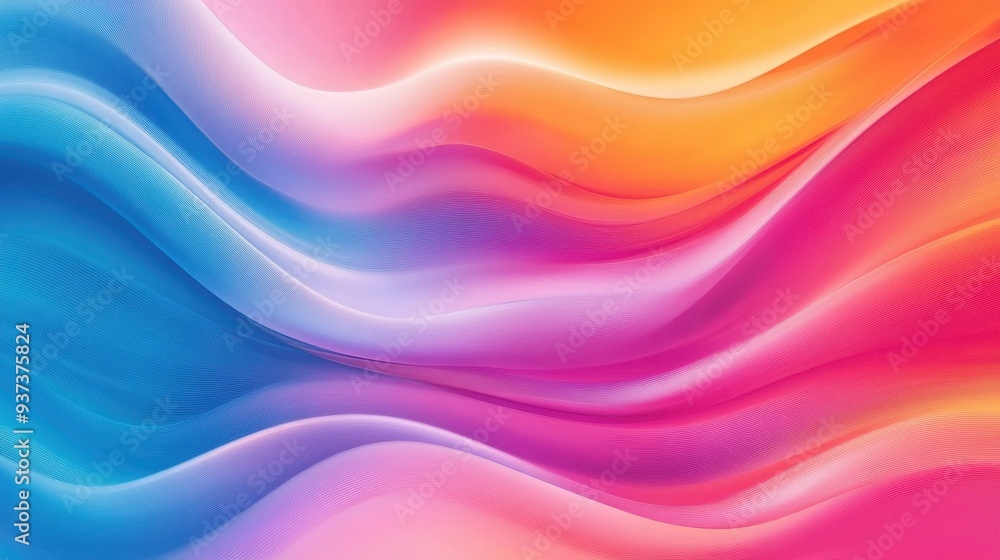 A vibrant abstract wave design featuring fluid gradients in shades of blue, pink, and orange. A vibrant abstract wave design featuring fluid gradients in shades of blue, pink, and orange.