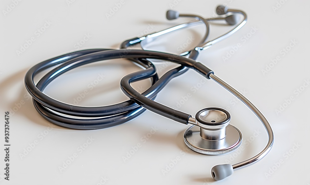 medical stethoscope isolated on white background. medical stethoscope isolated on white background.