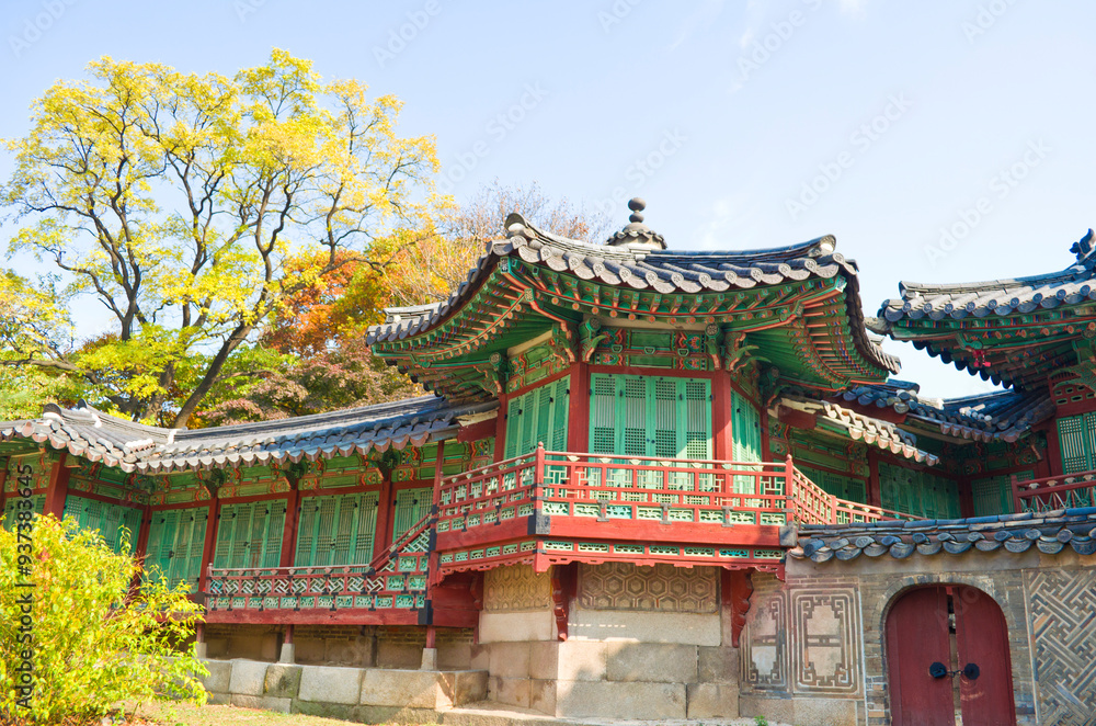 Changdeok Palace in Autumn, Seoul city, South Korea. Changdeok Palace in Autumn, Seoul city, South Korea.