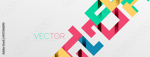 Color bend lines with shadow texture effect. Vector Illustration For Wallpaper, Banner, Background, Card, Book Illustration, landing page