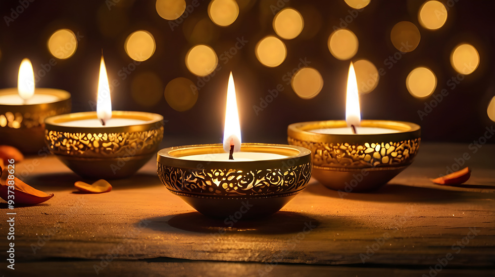 Diwali lamp element. Diwali Celebration Lighting a Sparkler Alongside Traditional Diya Oil Lamp. Diwali lamp element. Diwali Celebration Lighting a Sparkler Alongside Traditional Diya Oil Lamp.