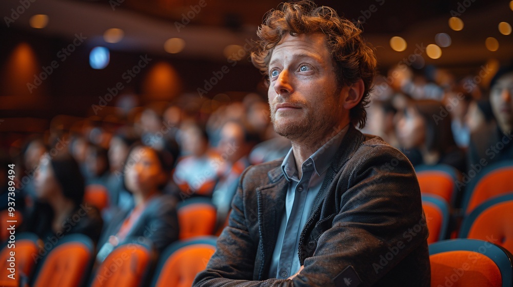 Fototapeta premium Leading the AI Revolution: OpenAI CEO Sam Altman Delivers Keynote Address at Forum in Taipei, Discussing Future of Artificial Intelligence