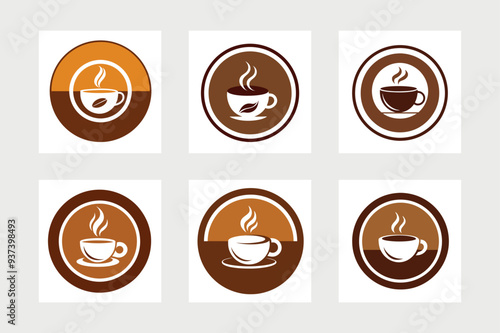       Coffee cup logo icon vector illustration.
