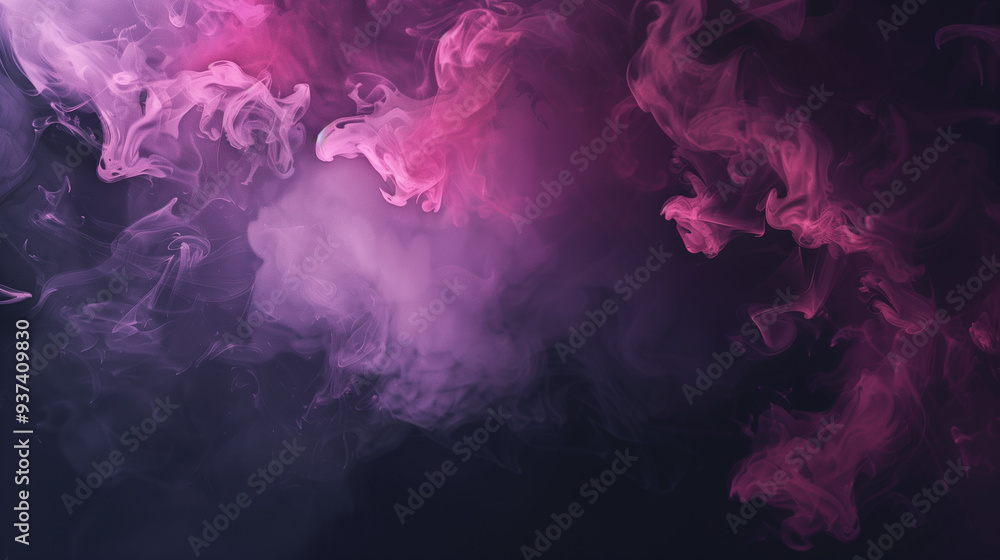 Obraz premium A purple and pink smokey background with a purple and pink smokey foreground