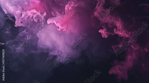 A purple and pink smokey background with a purple and pink smokey foreground