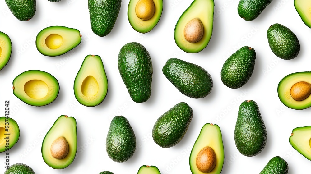 A lot of avocado pattern isolated on white background photo realistic photo realistic hd 4k ultra hd. A lot of avocado pattern isolated on white background photo realistic photo realistic hd 4k ultra hd.