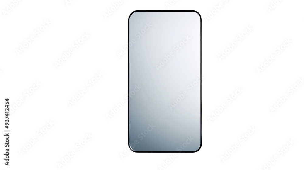 A sleek, modern mirror with a minimalist design A sleek, modern mirror with a minimalist design