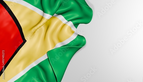 Guyana flag background 3d image