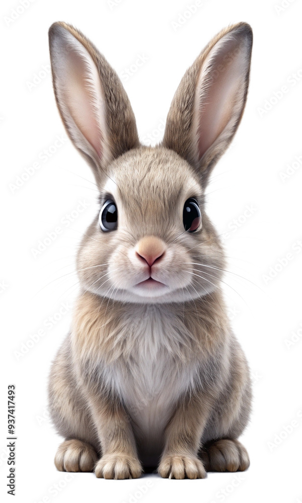 a cute little rabbit, 3d Realistic highly Quilty detailed, PNG transparent image, AI generative. a cute little rabbit, 3d Realistic highly Quilty detailed, PNG transparent image, AI generative.
