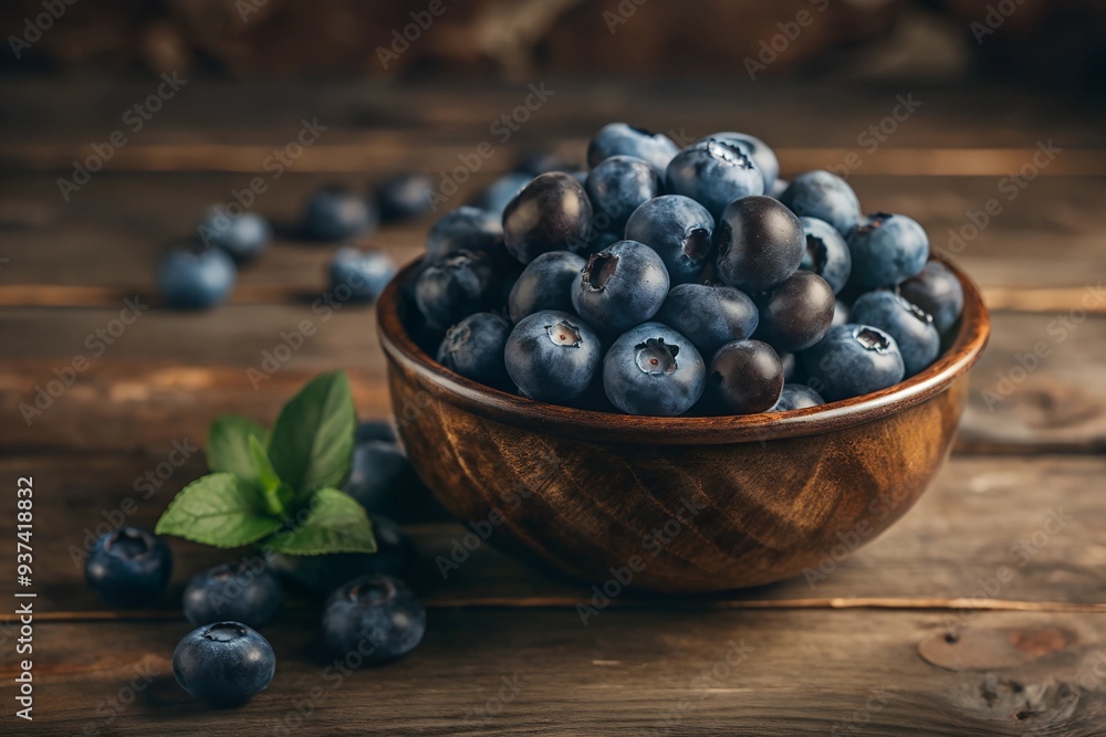 Closeup of Fresh Blueberries Closeup of Fresh Blueberries