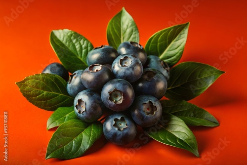 Close-up of Fresh Blueberries