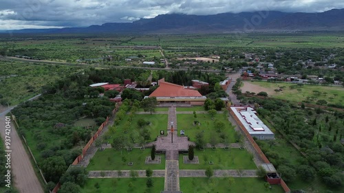 The cross of the apostolate is a symbol. In drone or from below it is beautiful photo