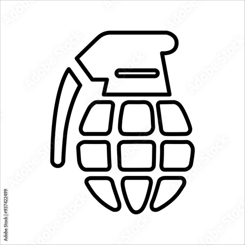 Grenade icon template. Stock vector illustration.
