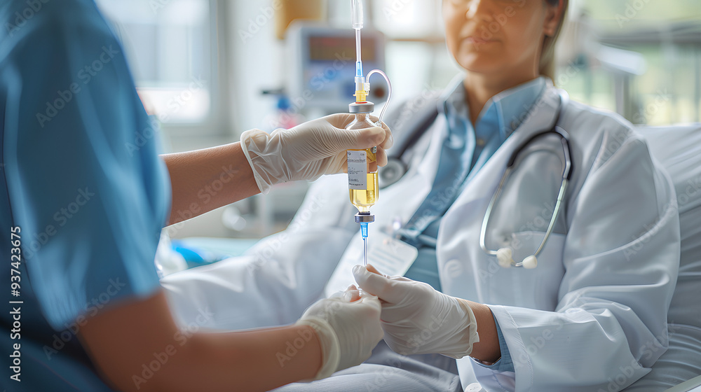 a doctor who is treating a patient a doctor who is treating a patient