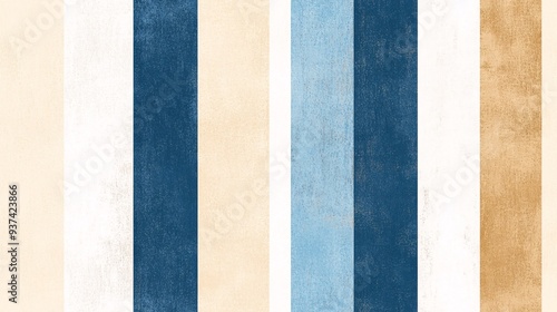 Coastal Stripes: A calming and stylish pattern with blue and beige stripes that evoke the serenity of a beach day. Perfect for adding a touch of sophistication and relaxation to any space. 