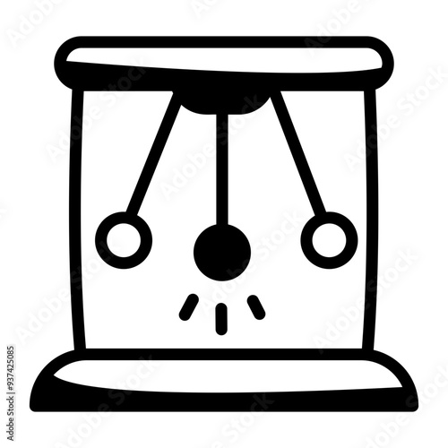 A hand drawn icon of pendulum