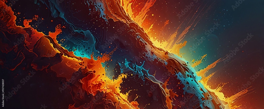 abstract background of Earth Science warm colors tone abstract background of Earth Science warm colors tone