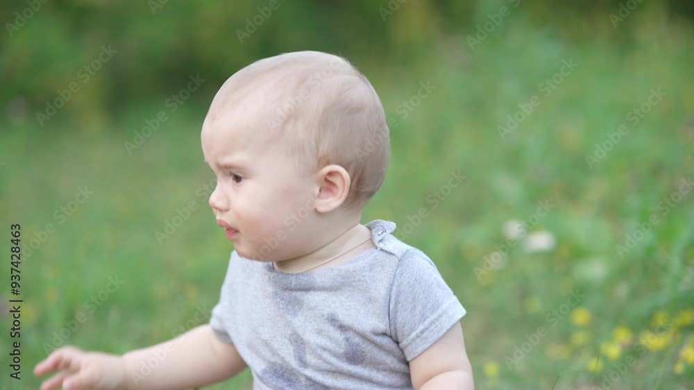 A young child seats in a field, surrounded by wildflowers and the warm glow of the setting sun. A young child seats in a field, surrounded by wildflowers and the warm glow of the setting sun.