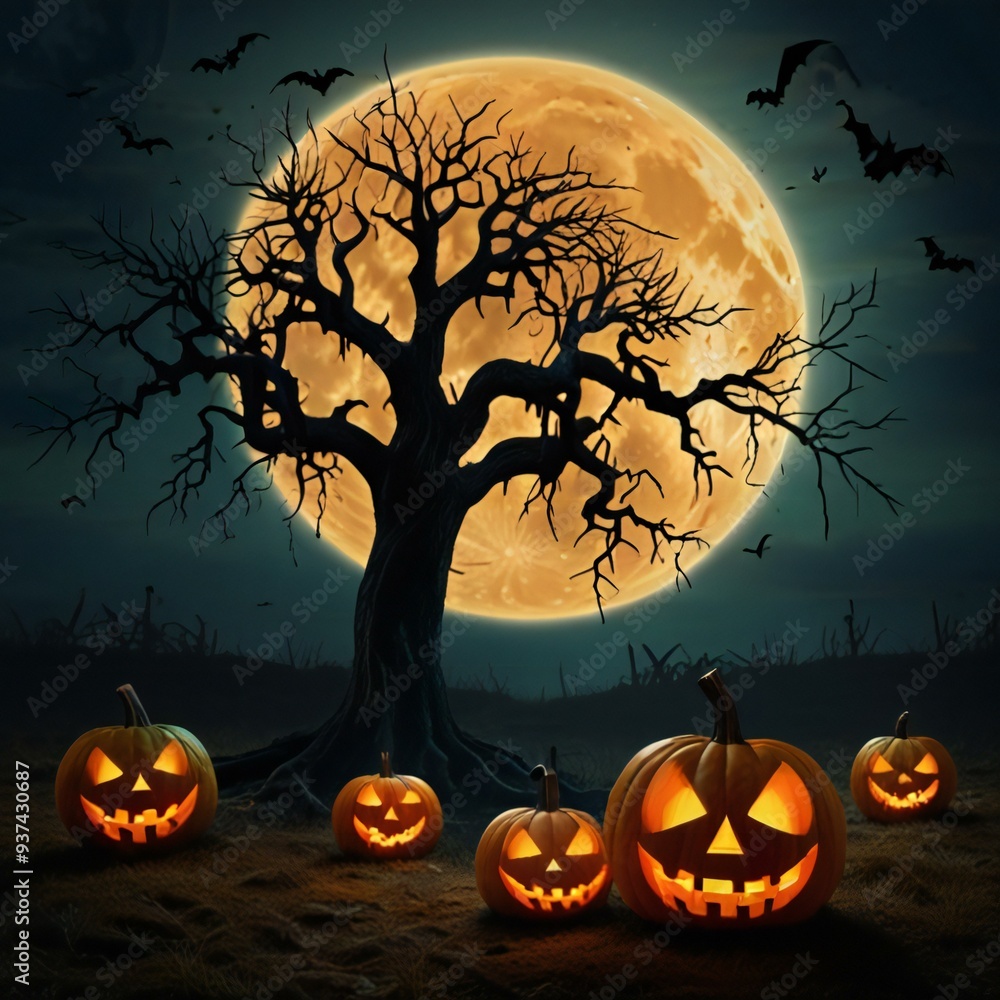 halloween background with pumpkin halloween background with pumpkin