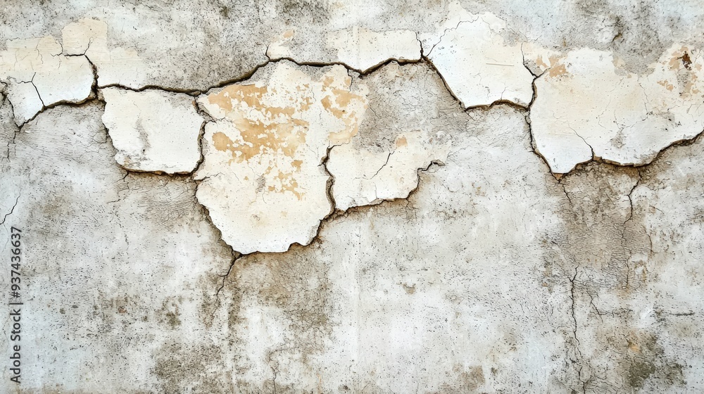 Cracked plaster wall Cracked plaster wall