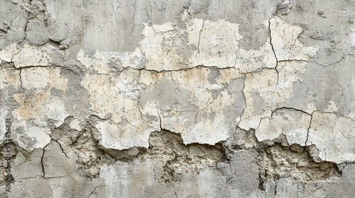 Cracked and weathered wall
