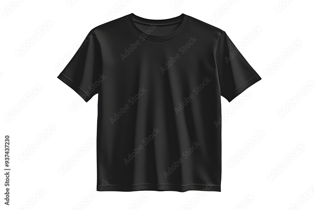 Black blank T shirt isolated Black blank T shirt isolated
