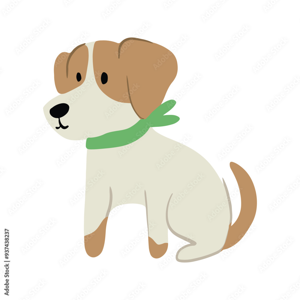 Cute and Kawaii Dog Illustration Cute and Kawaii Dog Illustration