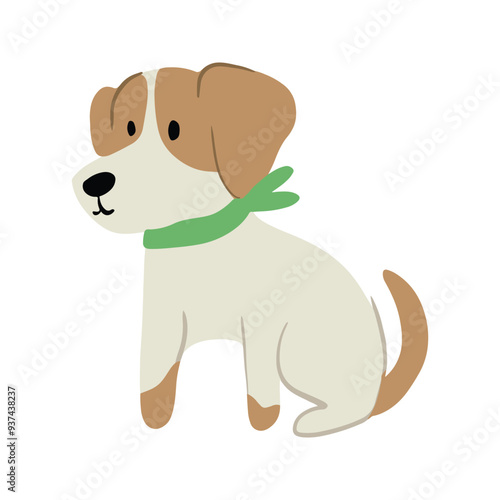 Cute and Kawaii Dog Illustration