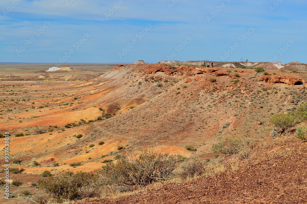 A beautiful desert landscape at Kanku Breakaways Conservation Park near Coober Pedy in South Australia. A beautiful desert landscape at Kanku Breakaways Conservation Park near Coober Pedy in South Australia.