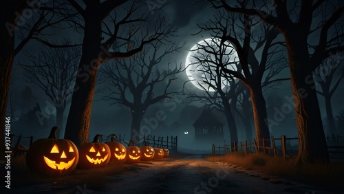 halloween night background