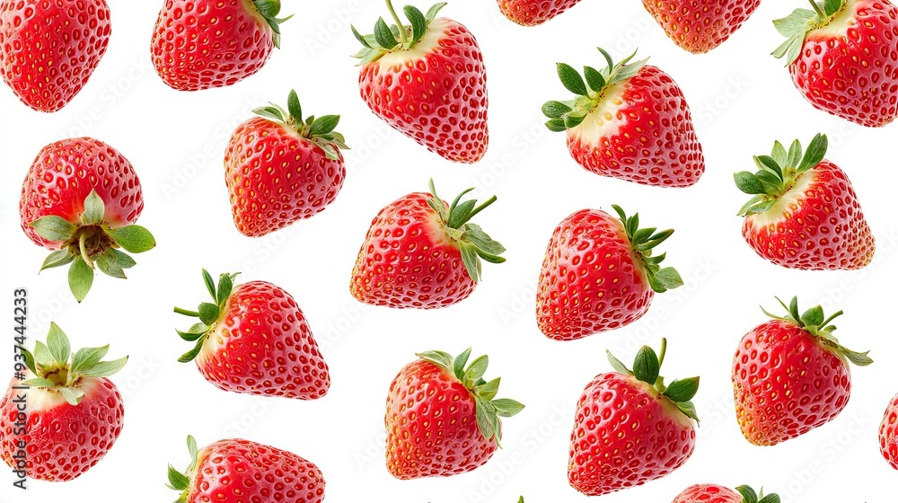A lot of strawberry pattern isolated on white background photo realistic photo realistic hd 4k ultra hd. A lot of strawberry pattern isolated on white background photo realistic photo realistic hd 4k ultra hd.