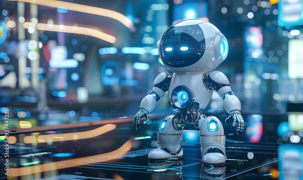 Obraz premium Artificial intelligence and future concept. 