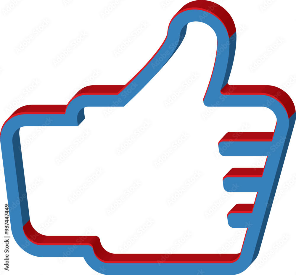 thumb up sign, like icon