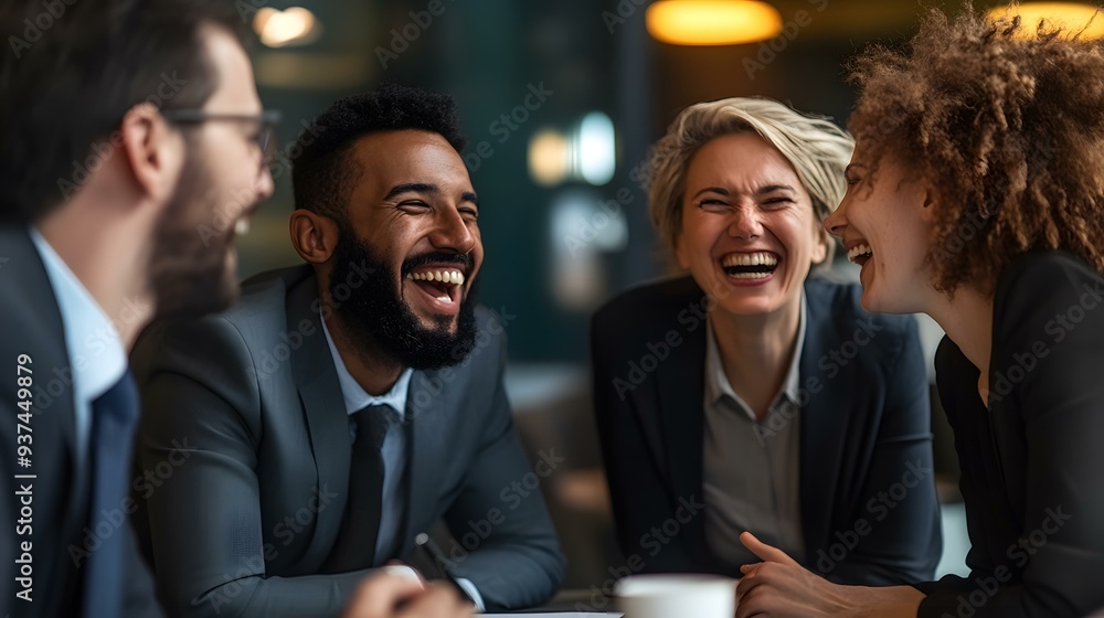 Diverse Business Team Laughing Together Diverse Business Team Laughing Together