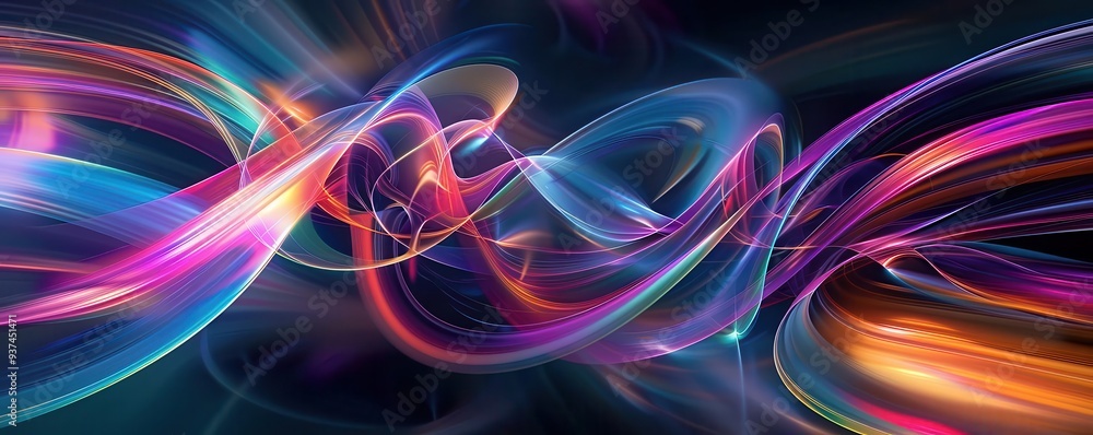 Light trails forming dynamic shapes, organic and vibrant patterns, digital art Light trails forming dynamic shapes, organic and vibrant patterns, digital art