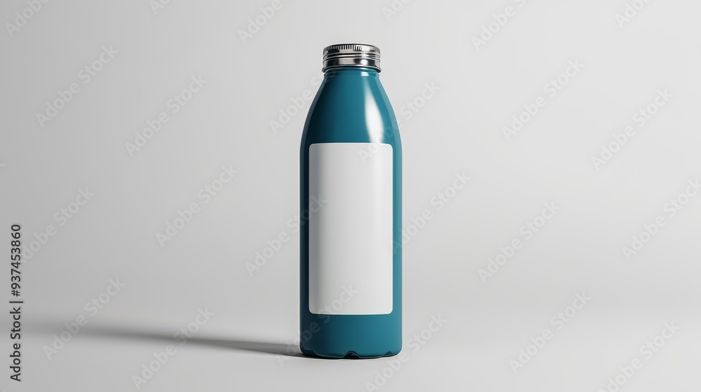Smart water bottle with blank screen isolated on white background Smart water bottle with blank screen isolated on white background