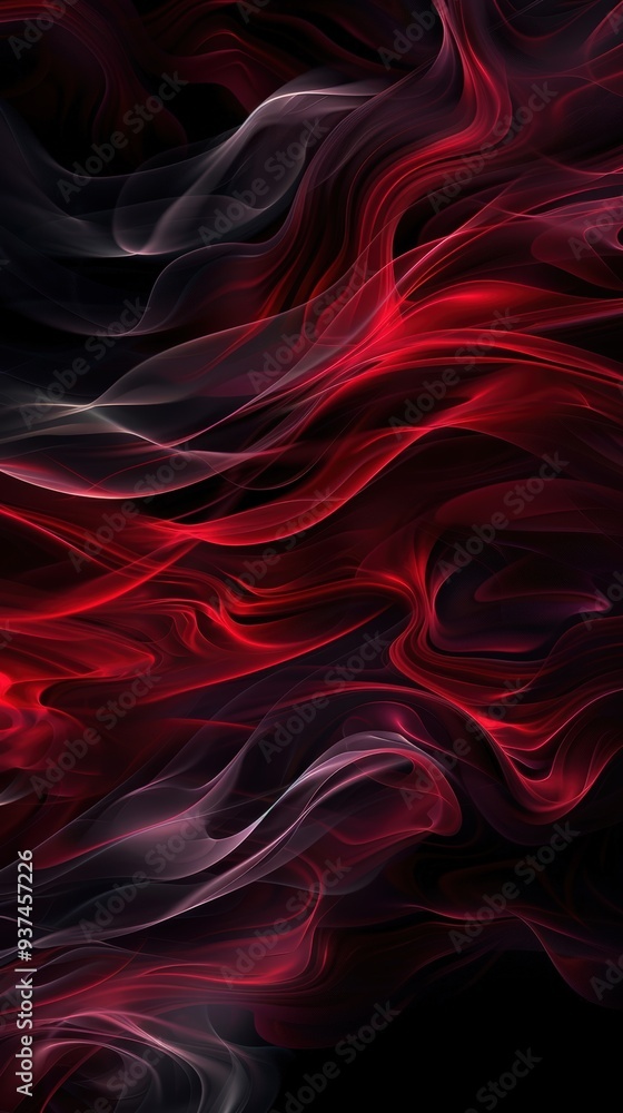 Obraz premium Abstract red and grey smoke