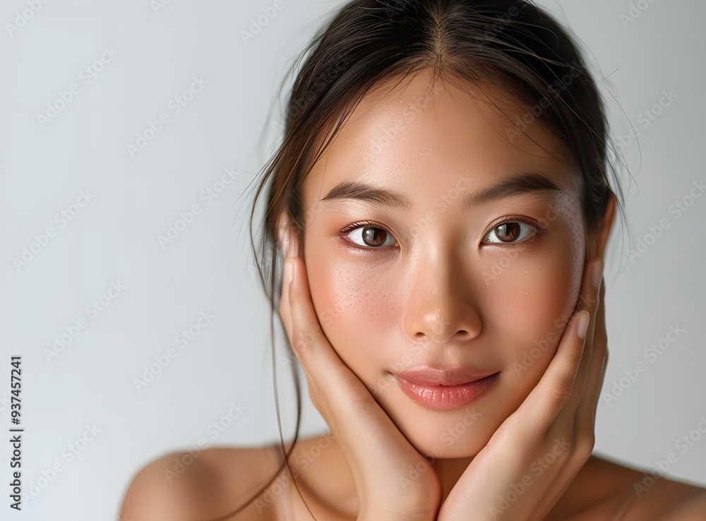 Beautiful Asian Woman with Perfect Skin Beautiful Asian Woman with Perfect Skin